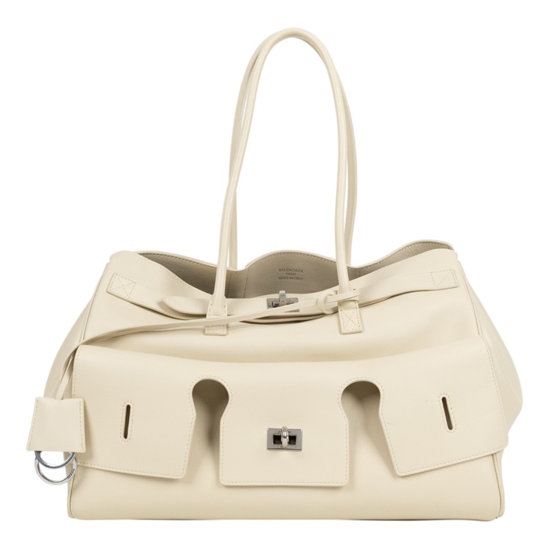 巴黎世家 BALENCIAGA Bel Air Carry All 手提包 805481ABAV 米白Bel Air 中號 防塵袋
