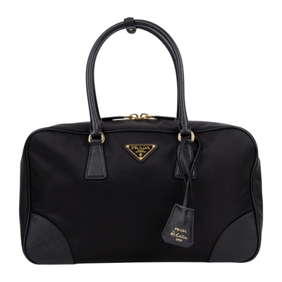 普拉達 PRADA Re-Edition 1978 保齡球包 手提包 肩背包 1BB114_R064 黑尼龍保齡球2WAY 無附屬品