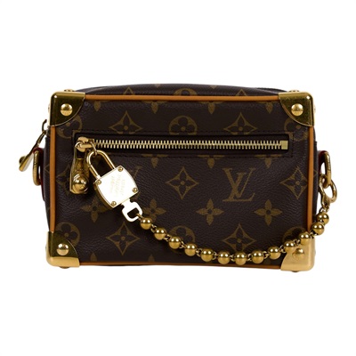路易威登 LOUIS VUITTON Mini Soft Trunk 肩背包 斜背包 M14729 晶片款  原廠盒子/防塵袋/購買證明
