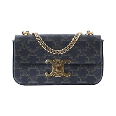 思琳 CELINE 凱旋門 TRIOMPHE Trionf 肩背包 197992DQW 棕TRIOMPHE鍊條包 防塵袋