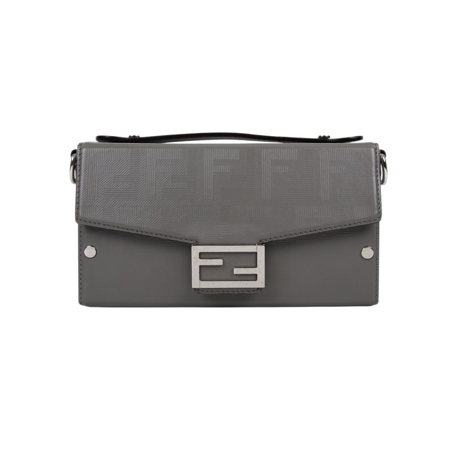 芬迪 FENDI SOFT TRUNK 手提包 肩背包 斜背包 法棍包 盒子包 7VA565AJF4  原廠盒子/防塵袋/背帶/購買證明