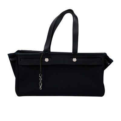 愛馬仕 Hermes Herbag Cabas MM HERCMM □G 黑Herbag Cabas MM 無附屬品