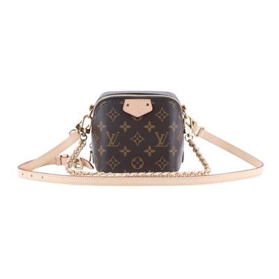 路易威登 LOUIS VUITTON Just In Case 肩背包 斜背包 M47096 晶片款 原花Just In Case 原廠盒子/鎖組