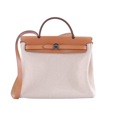 愛馬仕 Hermes Herbag Zip 31 金色五金 Gold Ecru Beige Naturel H079092CCAK /DTS006AU  防塵袋/鎖組/購買證明