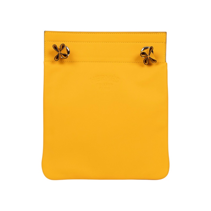 愛馬仕 Hermes Aline Mini 扁包 芥末黃 H076236CKAI /DAM007UH D刻芥末黃ALINE 防塵袋/購買證明影本