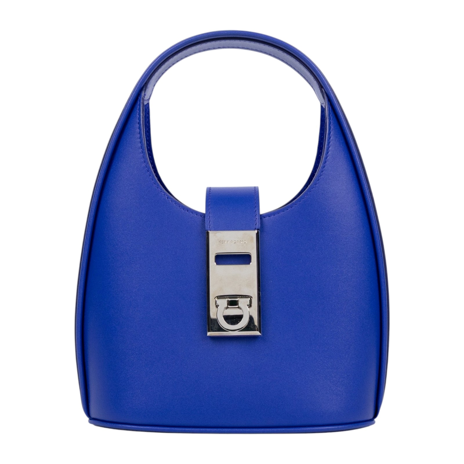 菲拉格慕 SALVATORE FERRAGAMO Gancini 扣飾 手提包 迷你  藍 S.HOBO MINI 防塵袋