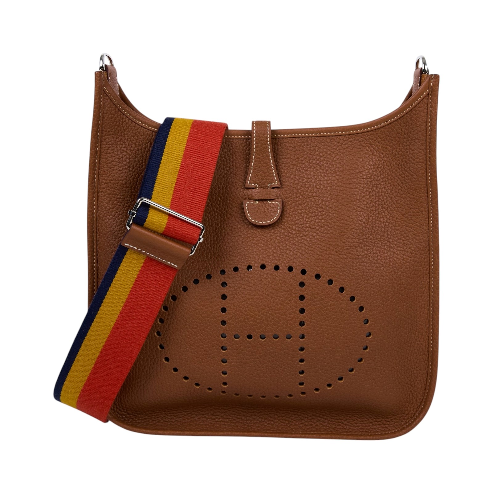 愛馬仕 Hermes Evelyne Bag 伊芙琳包 29 馬蹄型 EV29 H0694443CKAD  原廠盒子/防塵袋