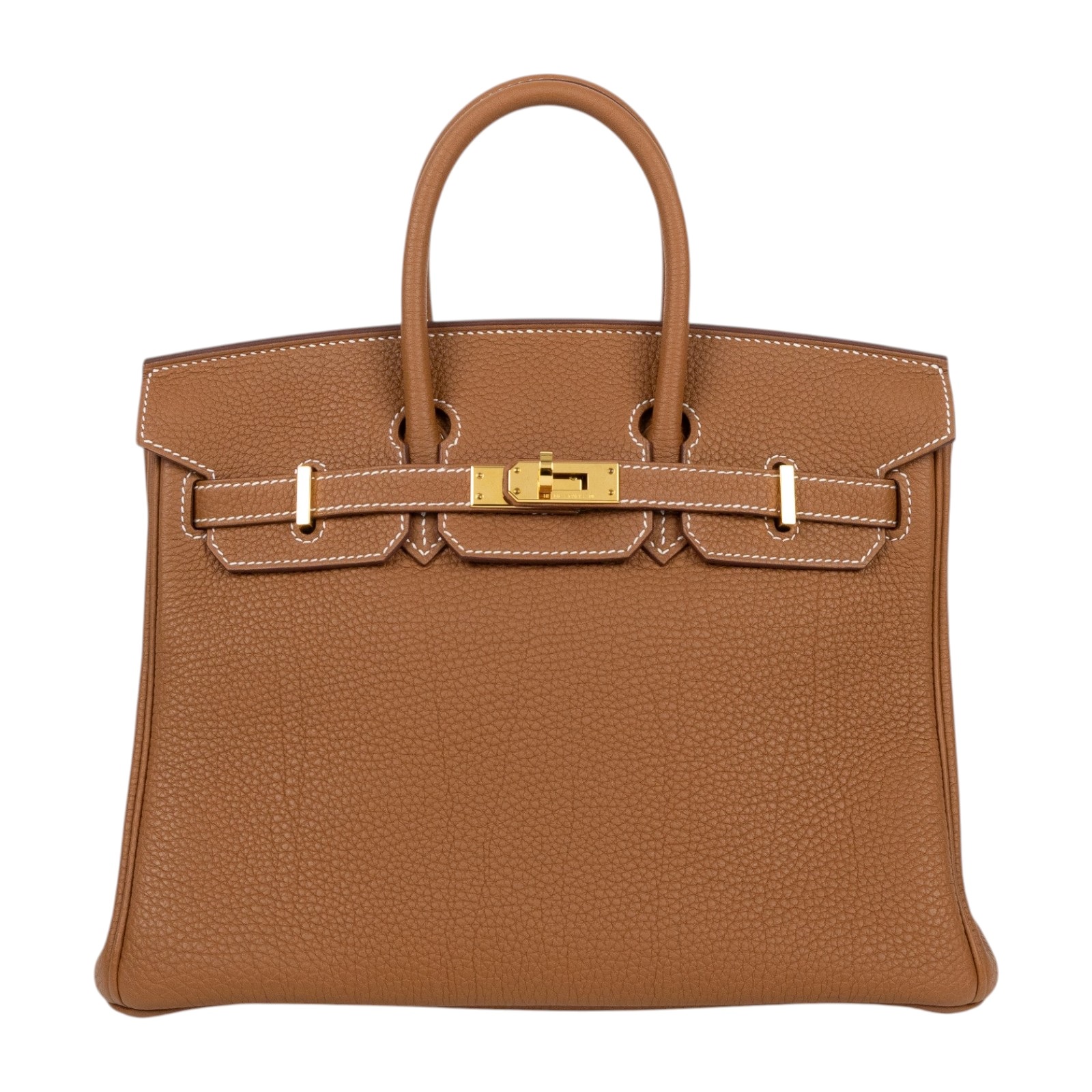 愛馬仕 Hermes Birkin Bag 柏金包 25 BK25 WPY524NF W刻金棕BIRKIN TOGO 防塵袋/鎖組