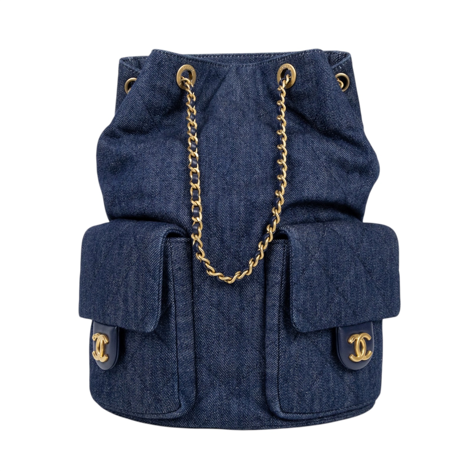 香奈兒 CHANEL 25C 雙肩 後背包 AS5305 B19251 丹寧後背 原廠盒子/防塵袋/購買證明影本