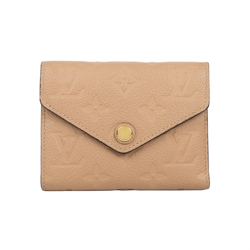 路易威登 LOUIS VUITTON Victorine 錢包 短夾 M62305 奶茶壓紋短夾 無附屬品