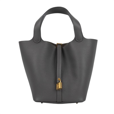 愛馬仕 Hermes Picotin Lock 22 菜籃子包 PT22 U刻 灰PICOTIN22 防塵袋/鎖組