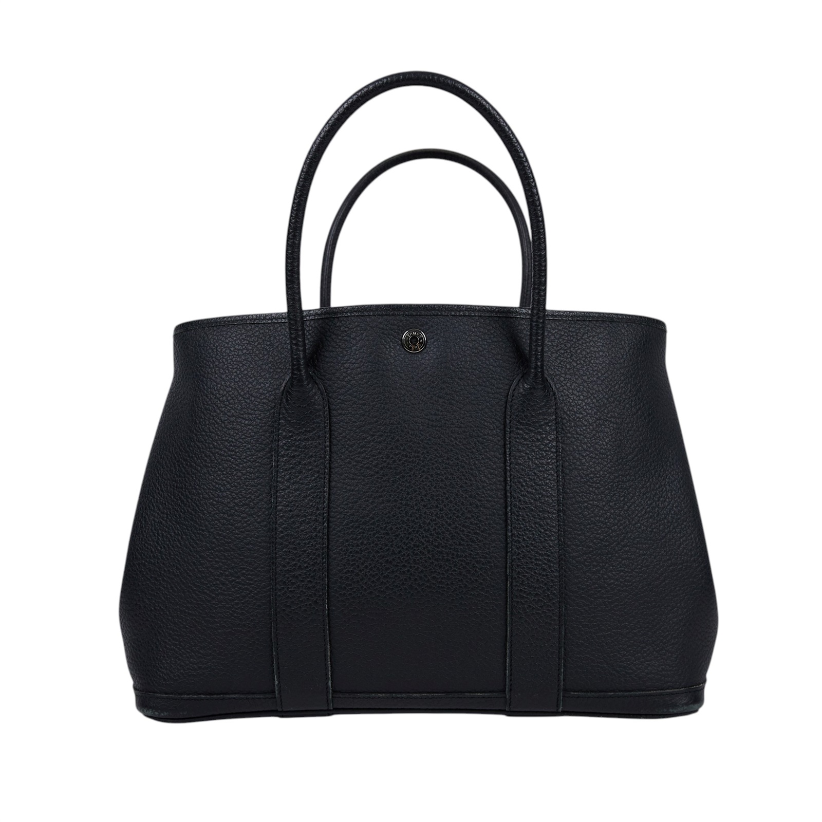 愛馬仕 Hermes Garden Party 花園派對包 36 銀色五金 黑色 H064423CK89 A刻 黑GP36 原廠盒子/防塵袋/購買證明