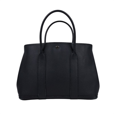 愛馬仕 Hermes Garden Party 花園派對包 36 銀色五金 黑色 H064423CK89 A刻 黑GP36 原廠盒子/防塵袋/購買證明