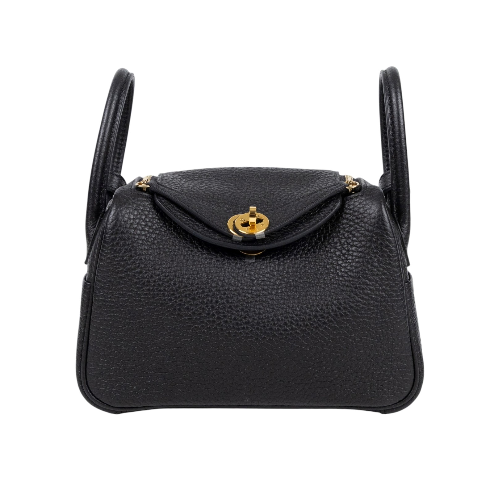 愛馬仕 Hermes Lindy 琳迪包 迷你 黑色 金色五金 H079086CC89 B H079086cc89 黑金LINDY MINI 防塵袋/購買證明