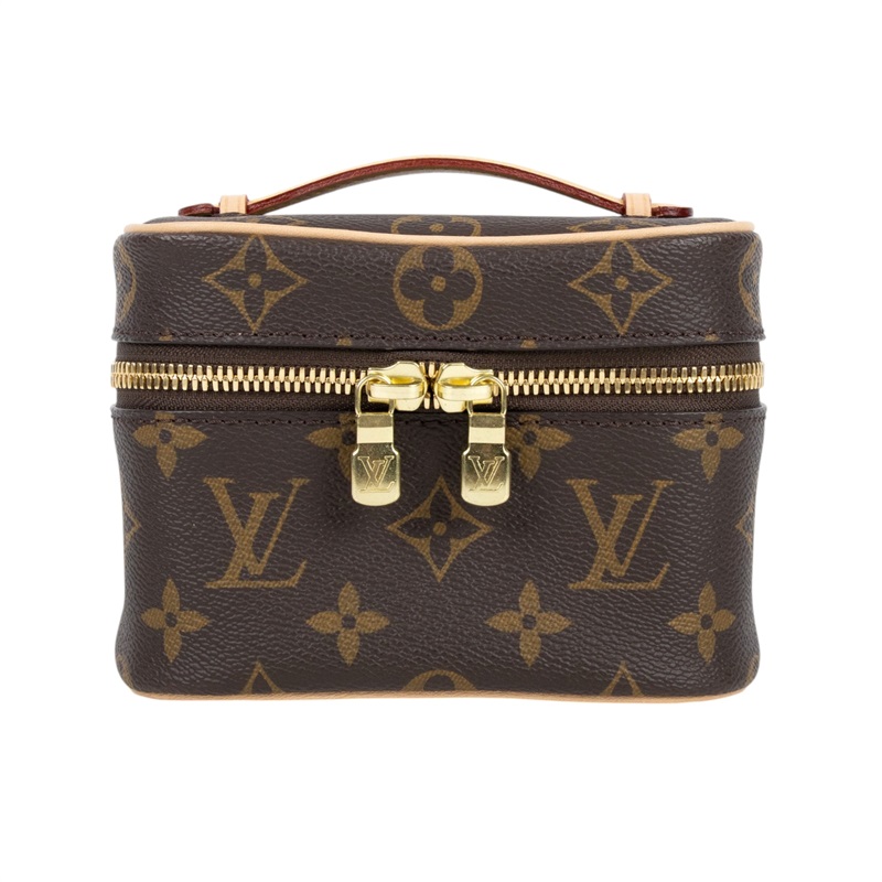路易威登 LOUIS VUITTON Nice Nano 經典帆布 梳洗袋 化妝箱 M44936 晶片款 原花NICE NANO 防塵袋
