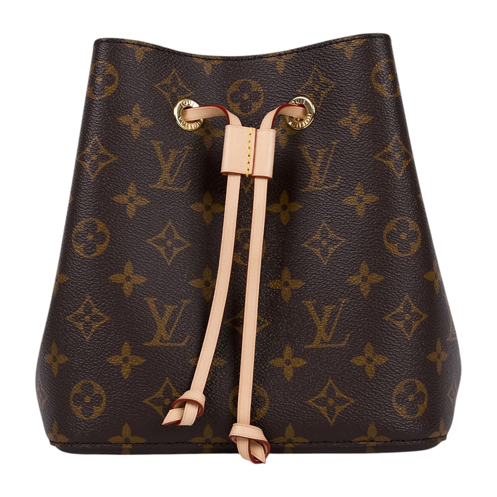 路易威登 LOUIS VUITTON Néonoé BB 經典帆布 束口水桶包 M46581 晶片款 原花NEONOE BB 防塵袋/背帶/台灣購買證明