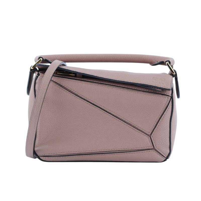 羅意威 LOEWE Small Puzzle bag 斜背包 A510S21X67 DARK BLUSH MINI PUZZLE 防塵袋/背帶