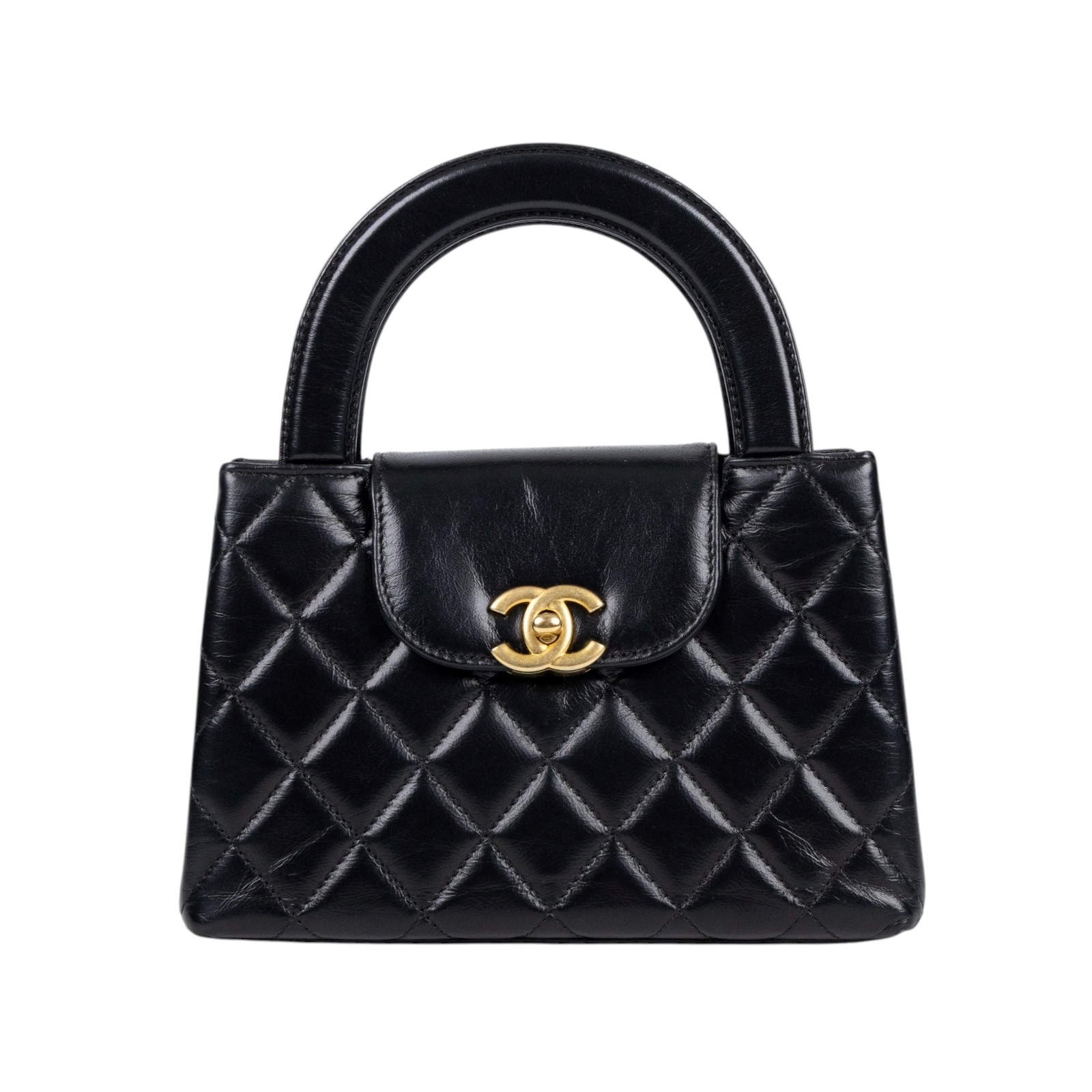 香奈兒 CHANEL Kelly Nano 手提 斜背包 AS4416 晶片款 黑金羊KELLY NANO 防塵袋