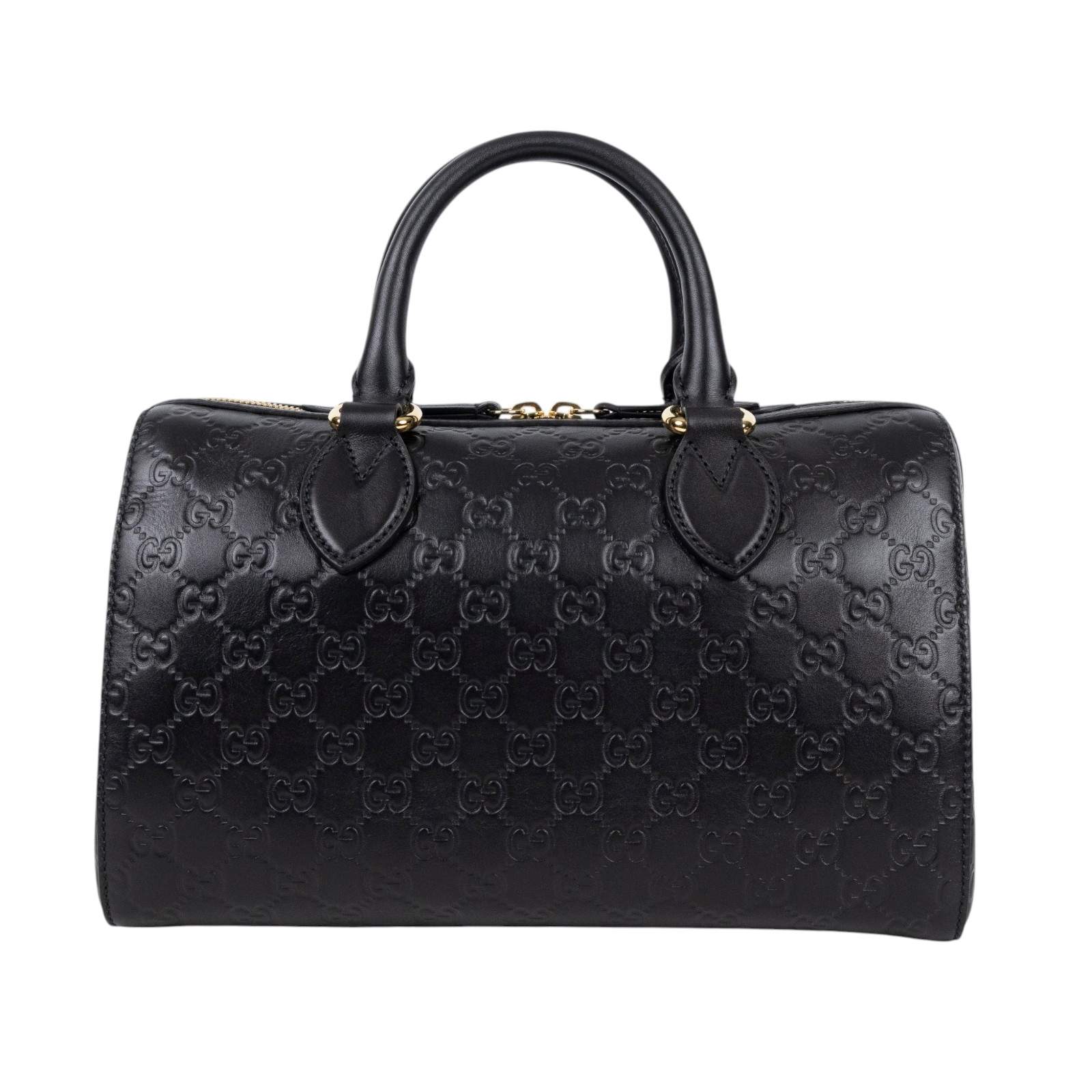 古馳 GUCCI Signature 手提包 肩背包 斜背包 旅行袋 453573 DMT1G 黑G紋波士頓包 防塵袋/背帶