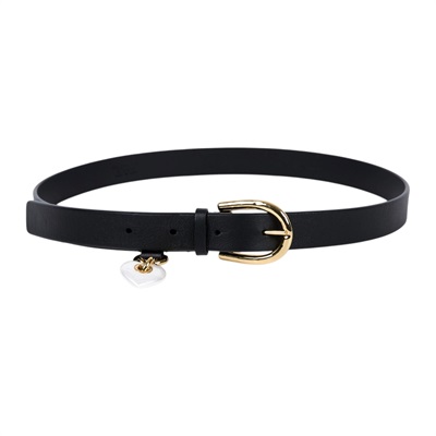 香奈兒 CHANEL 皮帶  黑金愛心皮帶 原廠盒子/防塵袋