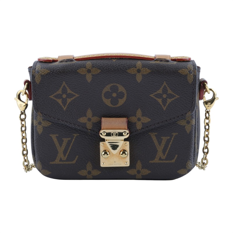 路易威登 LOUIS VUITTON Micro Métis 斜背 鍊帶 郵差包 M81267 晶片款 原花MICRO MÉTIS迷你郵差包 原廠盒子/防塵袋