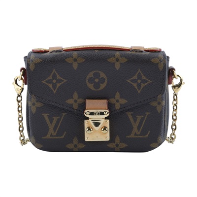 路易威登 LOUIS VUITTON Micro Métis 斜背 鍊帶 郵差包 M81267 晶片款 原花MICRO MÉTIS迷你郵差包 原廠盒子/防塵袋