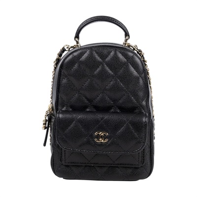 香奈兒 CHANEL 經典 迷你 後背包 AP3753 B10583 晶片款 黑荔枝後背包 原廠盒子/防塵袋/購買證明