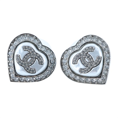 香奈兒 CHANEL 耳釘 ABB632 B14143B23B 金色珍珠愛心耳環 無附屬品