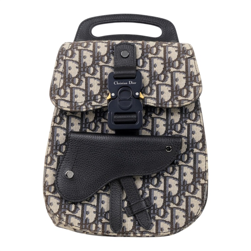 迪奧 CHRISTIAN DIOR Mini Gallop 馬鞍 斜背包 肩背包 胸包 1ADBO022YKY 緹花GALLOP斜背包 購買證明