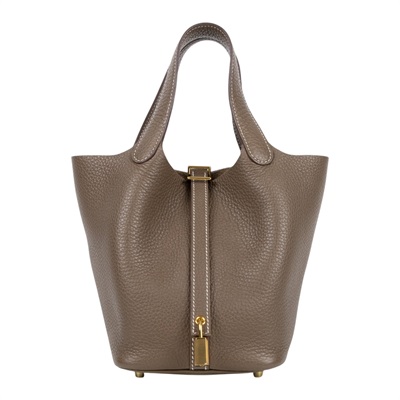 愛馬仕 Hermes Picotin Lock 18 菜籃子包 金色五金 大象灰 H056289CC18 Z刻 H056289  原廠盒子/防塵袋/鎖組