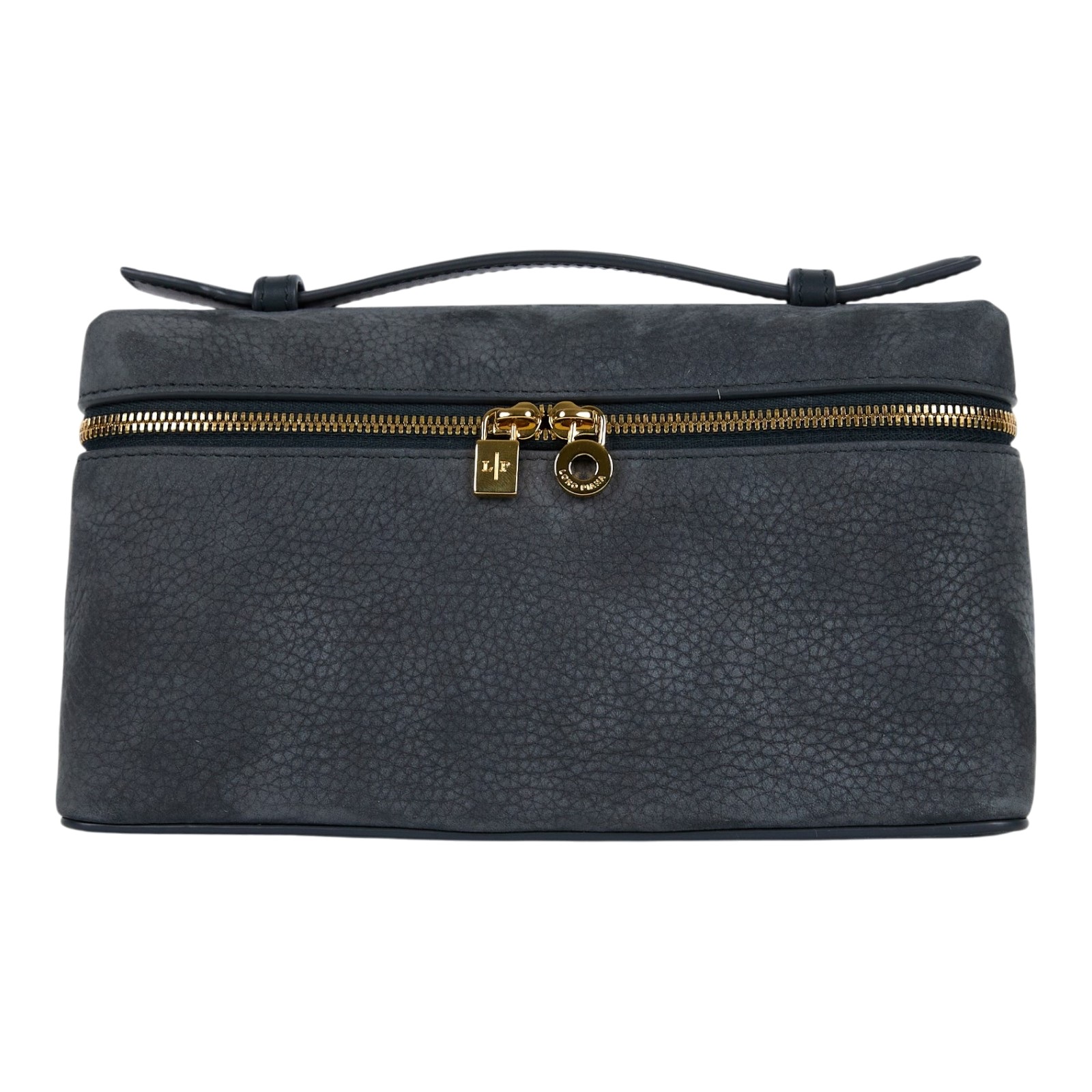 諾悠翩雅 LORO PIANA Extra Pouch L19 手拿包 FAP6658 藍牛皮絨面EXTRA POCKET L19 背帶