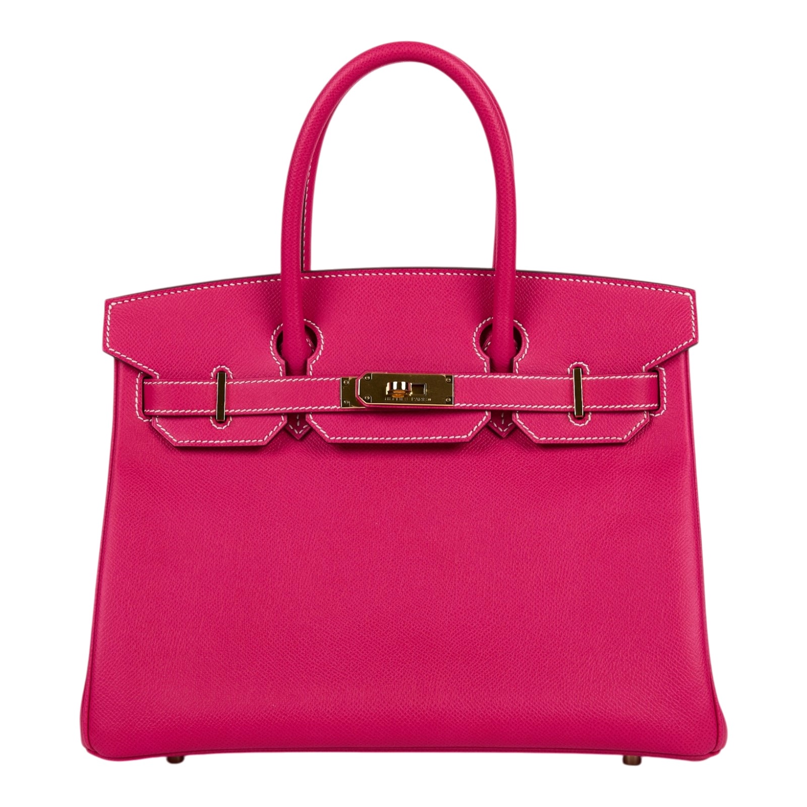 愛馬仕 Hermes Birkin Bag 柏金包 30 金色五金 Rose Tyrien H041701CCE5 /口Q刻  原廠盒子/防塵袋/鎖組/購買證明