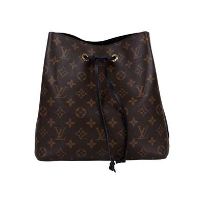 路易威登 LOUIS VUITTON NéoNoé MM 經典帆布 肩背 水桶包 黑色 M44020 黑原花NEONOE水桶包 背帶
