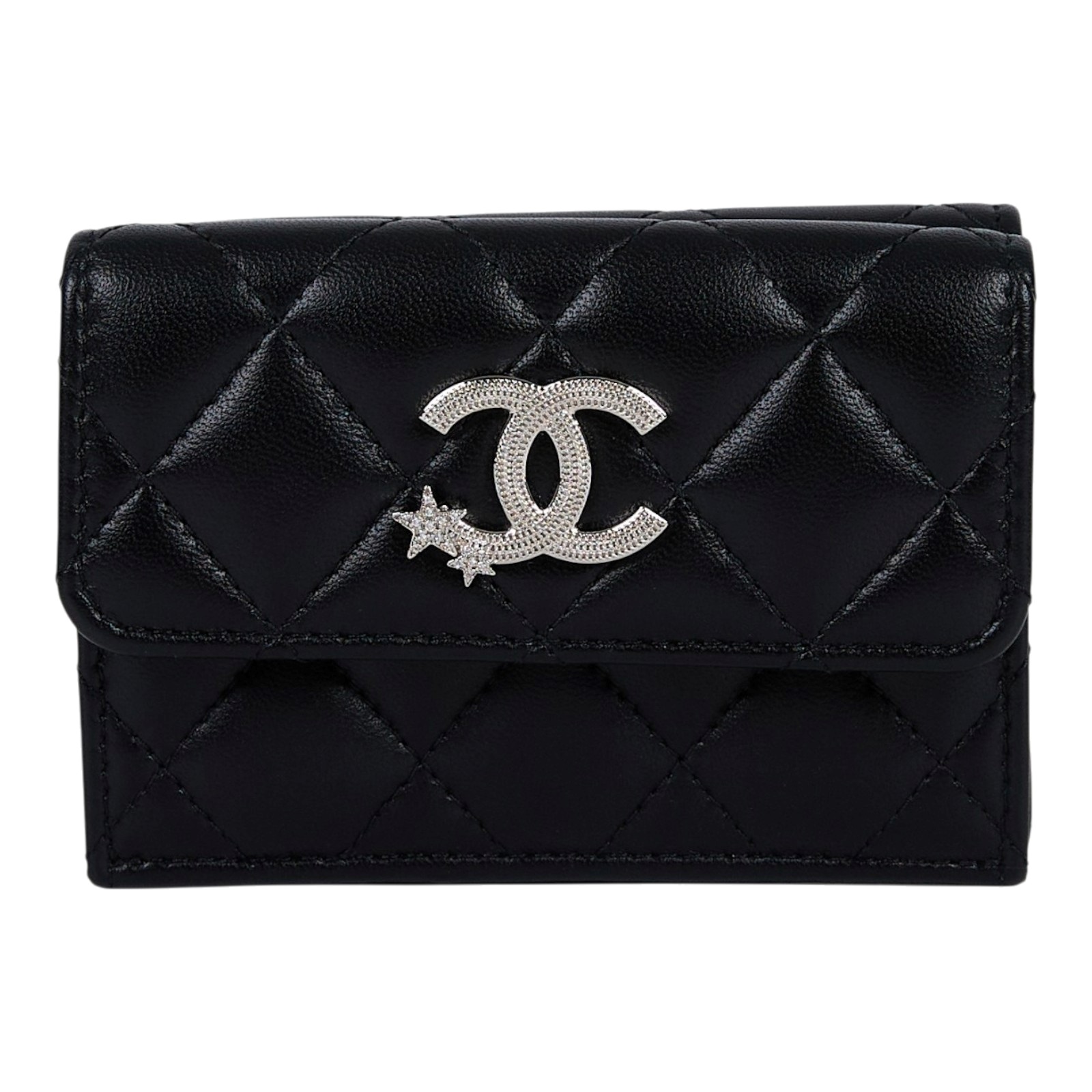 香奈兒 CHANEL 錢包 卡包 AP3725 B14929 晶片款 黑羊雙C三折短夾 原廠盒子/防塵袋/購買證明