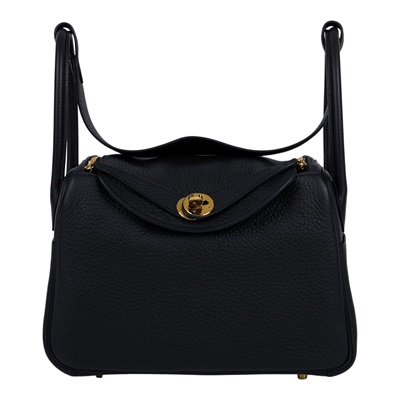 愛馬仕 Hermes Lindy 琳迪包 26 黑色 金色五金 H073428CC89 //賣回換購  原廠盒子/購買證明/發票