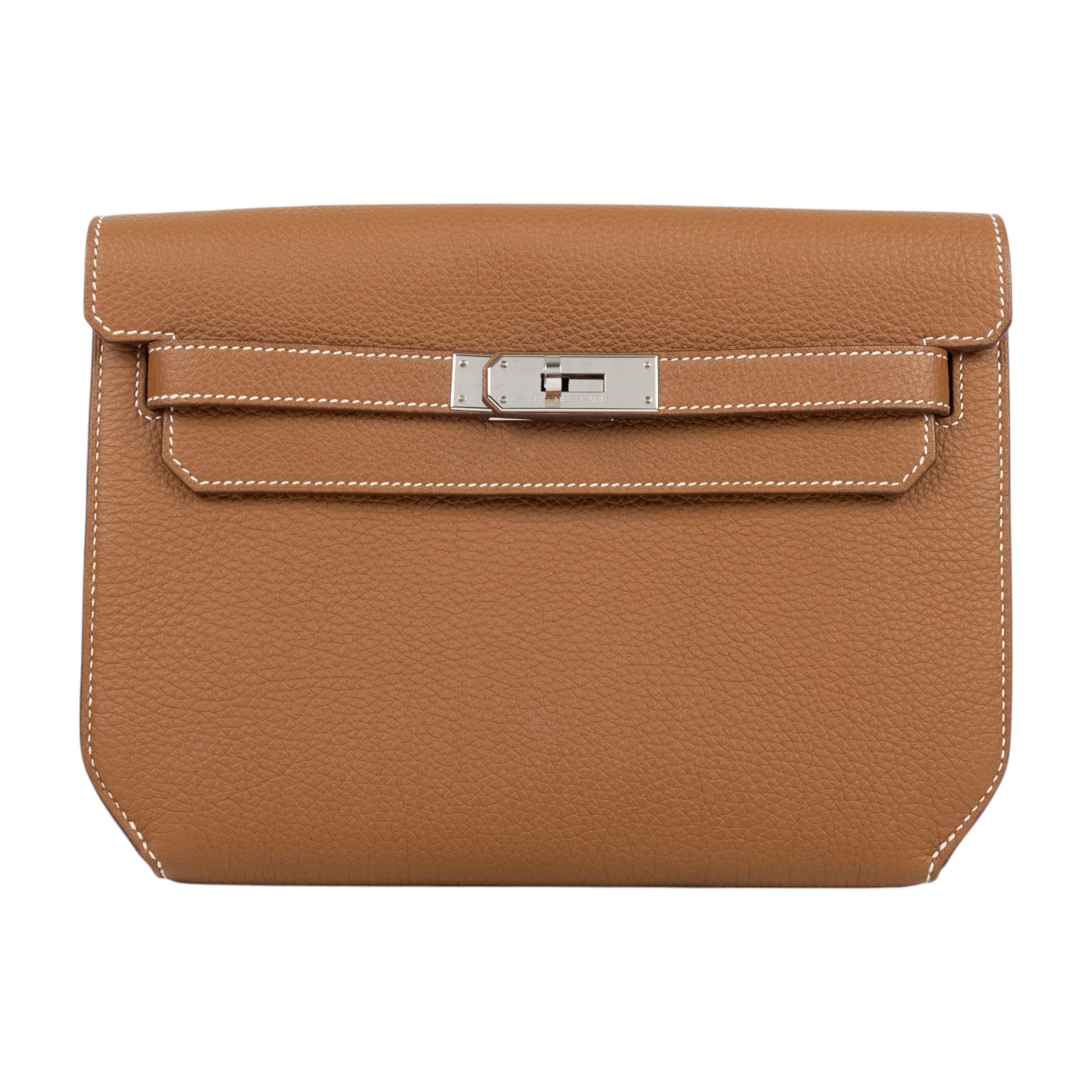 愛馬仕 Hermes kelly Depeches 25 手拿包 DP25 BCT503FB B刻金棕銀釦KELLY DEPECHES 25 無附屬品