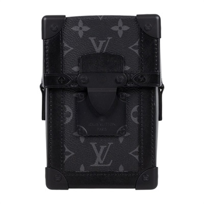 路易威登 LOUIS VUITTON Vertical Trunk 硬殼 肩背 斜背包 M82077 晶片款 黑原花VERTICAL TRUNK 防塵袋/背帶
