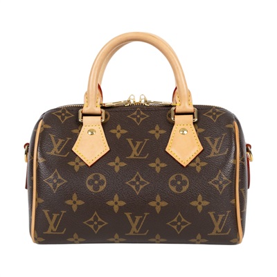 路易威登 LOUIS VUITTON Speedy Bandoulière 20 米色 帆布 手提 斜背 波士頓包 M46222 晶片款  原廠盒子/背帶/鎖組