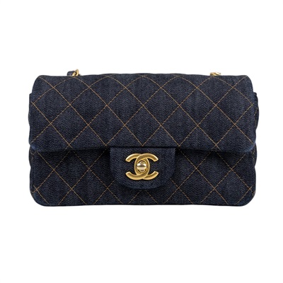 香奈兒 CHANEL CF 迷你 口蓋包 A69900 B23660 牛仔COCO20 原廠盒子/防塵袋/購買證明影本