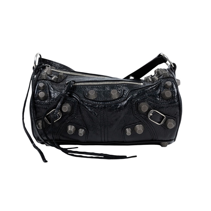 巴黎世家 BALENCIAGA Le cagole 圓筒包 771716210KR 黑仿舊Le Cagole圓筒包 防塵袋
