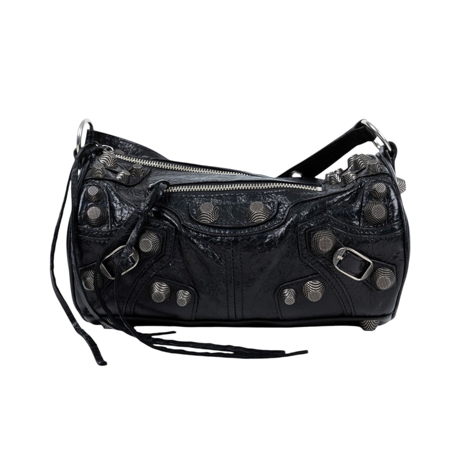 巴黎世家 BALENCIAGA Le cagole 圓筒包 771716210KR 黑仿舊Le Cagole圓筒包 防塵袋