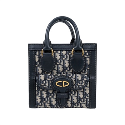 迪奧 CHRISTIAN DIOR 迷你 托特包 手提包 肩背包 M8618CTZQ 藍老花托特2WAY 背帶