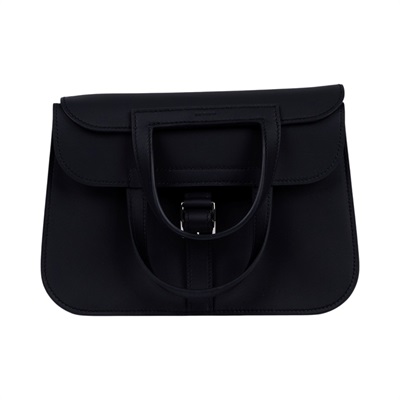 愛馬仕 Hermes Halzan Mini 手提 肩背 斜背包 銀色五金 黑色 H069523CKAH /KBT006TD  原廠盒子/購買證明