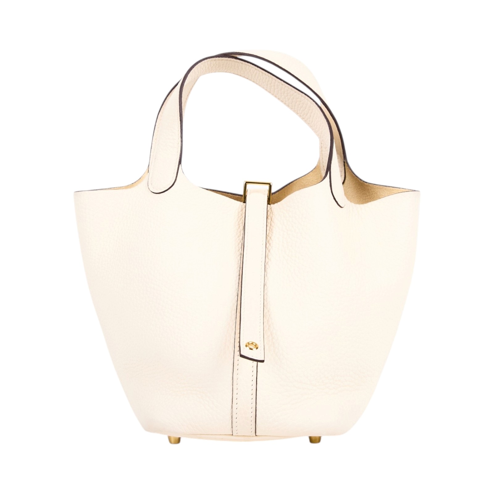愛馬仕 Hermes Picotin Lock 18 菜籃子包 金色五金 奶油白 H056289CCI2 /Z刻  原廠盒子/防塵袋/鎖組/購買證明