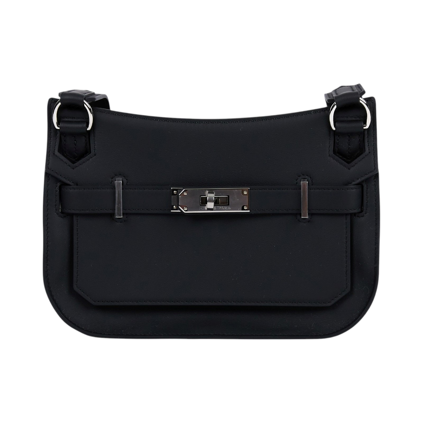 愛馬仕 Hermes Jypsiere 吉普賽包 Mini 黑色 銀色五金 H088004CK89 G   原廠盒子/購買證明/防塵袋
