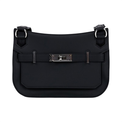 愛馬仕 Hermes Jypsiere 吉普賽包 Mini 黑色 銀色五金 H088004CK89 G   原廠盒子/購買證明/防塵袋