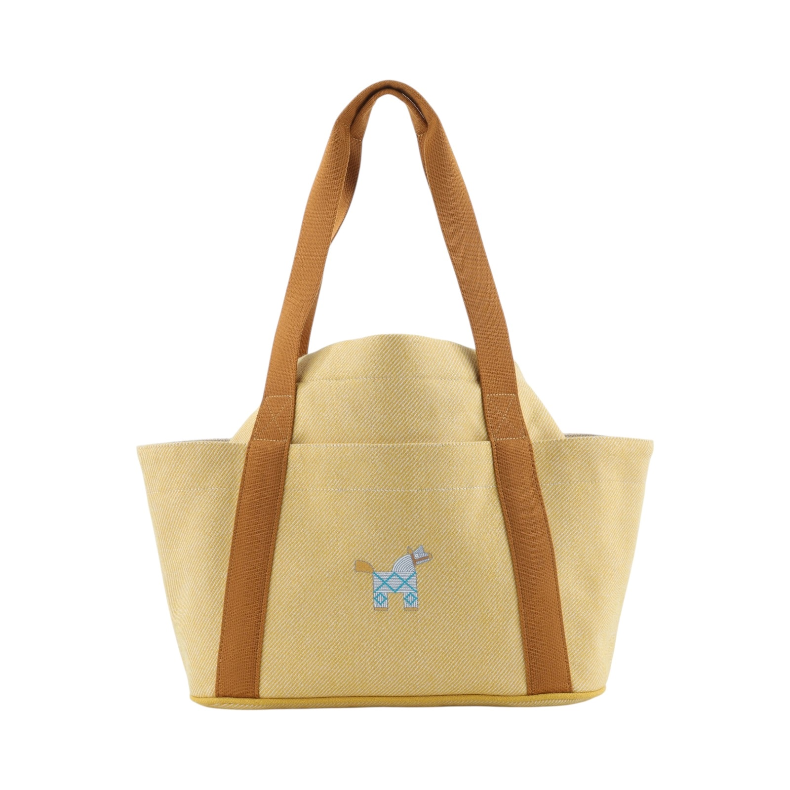愛馬仕 Hermes Animaux Nattes 羊毛 育兒包 芥末黃 H103833Mv04 H103833M 芥末黃NAPPY 無附屬品