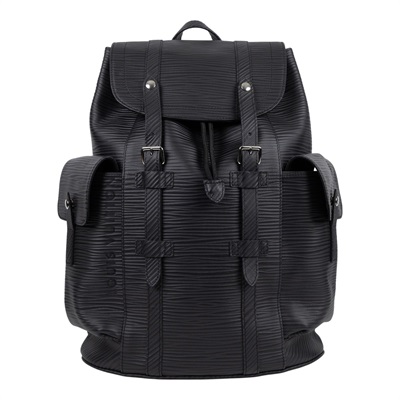 路易威登 LOUIS VUITTON Christopher MM 後背包 Epi XL 壓紋皮革 M24326 晶片款  防塵袋