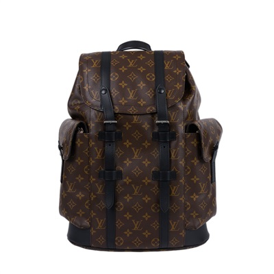 路易威登 LOUIS VUITTON Christopher MM 後背包 經典帆布 M43735 晶片款  防塵袋/購買證明