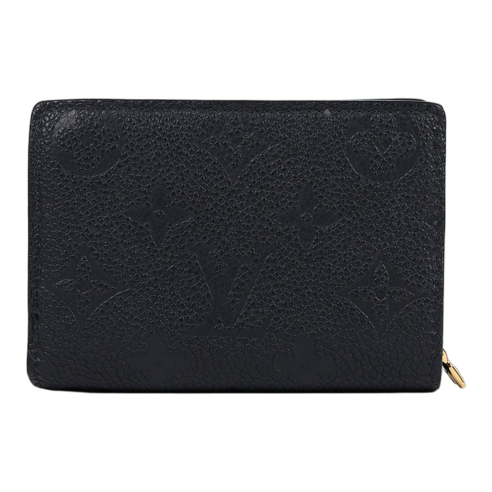 路易威登 LOUIS VUITTON Cléa 柔軟粒面壓花牛皮 錢包 短夾 黑色 M80151 晶片款  原廠盒子/防塵袋
